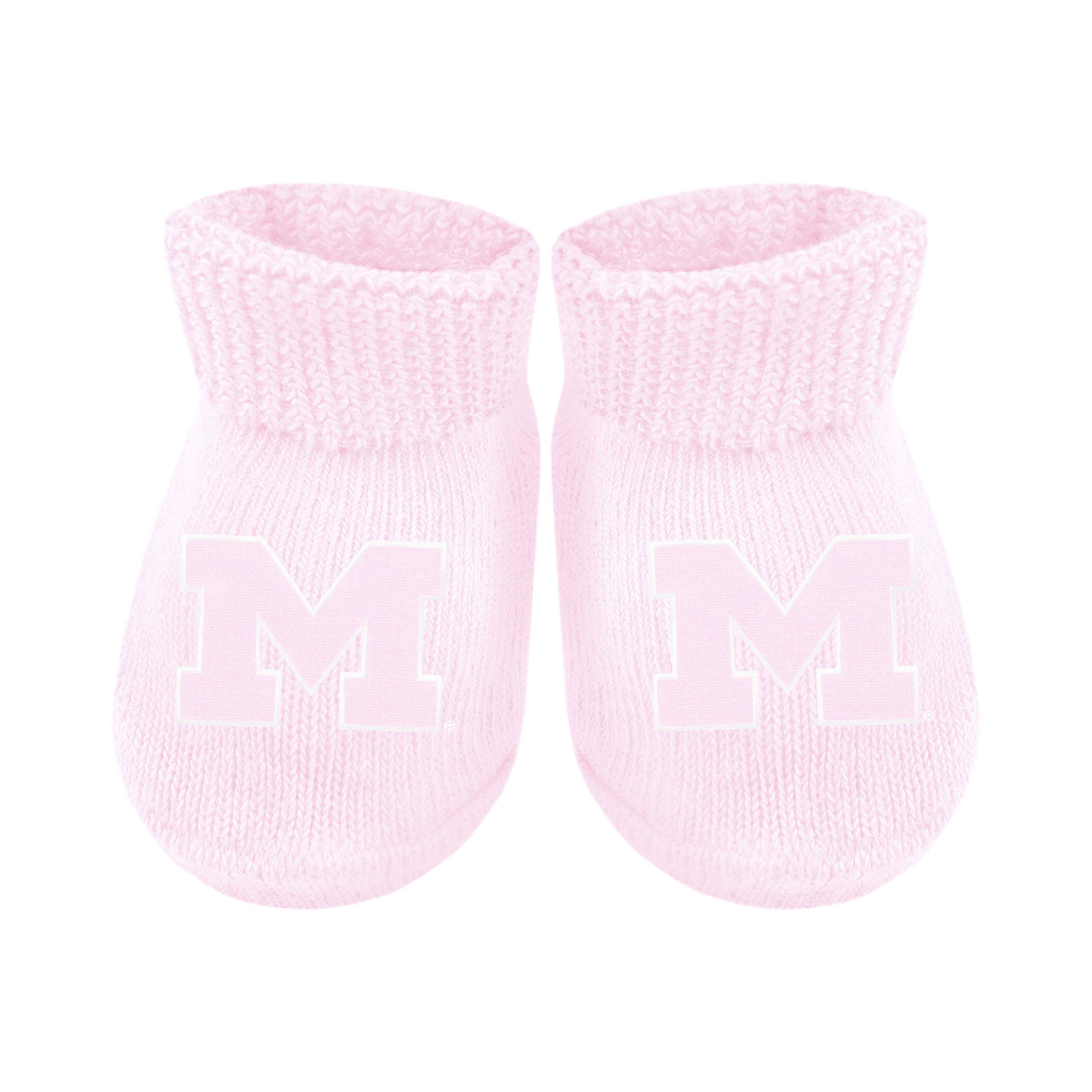 Michigan Wolverines Newborn Bootie Sock