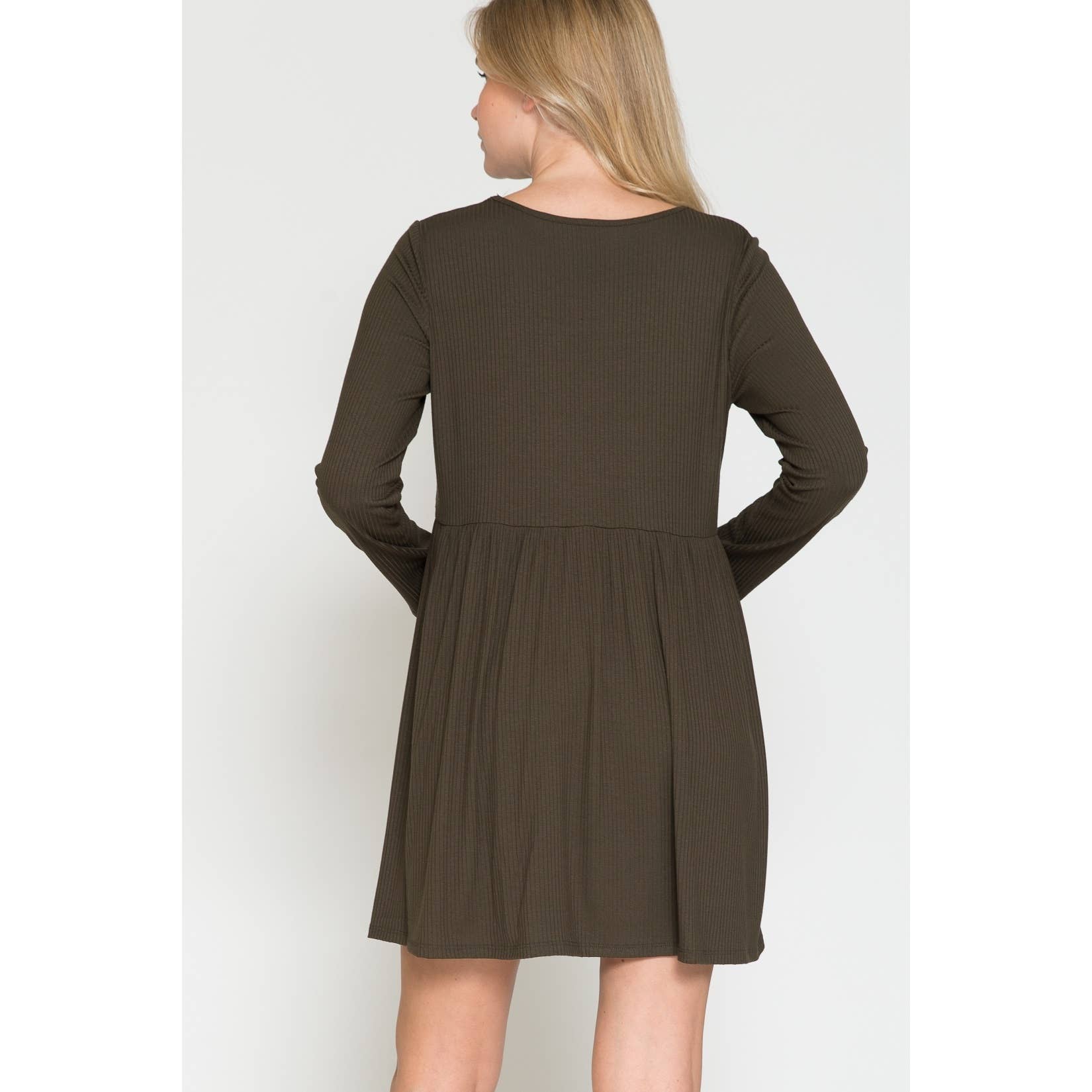 Maternity Wrap Waist Ruched Ruffle Spring Midi Dress