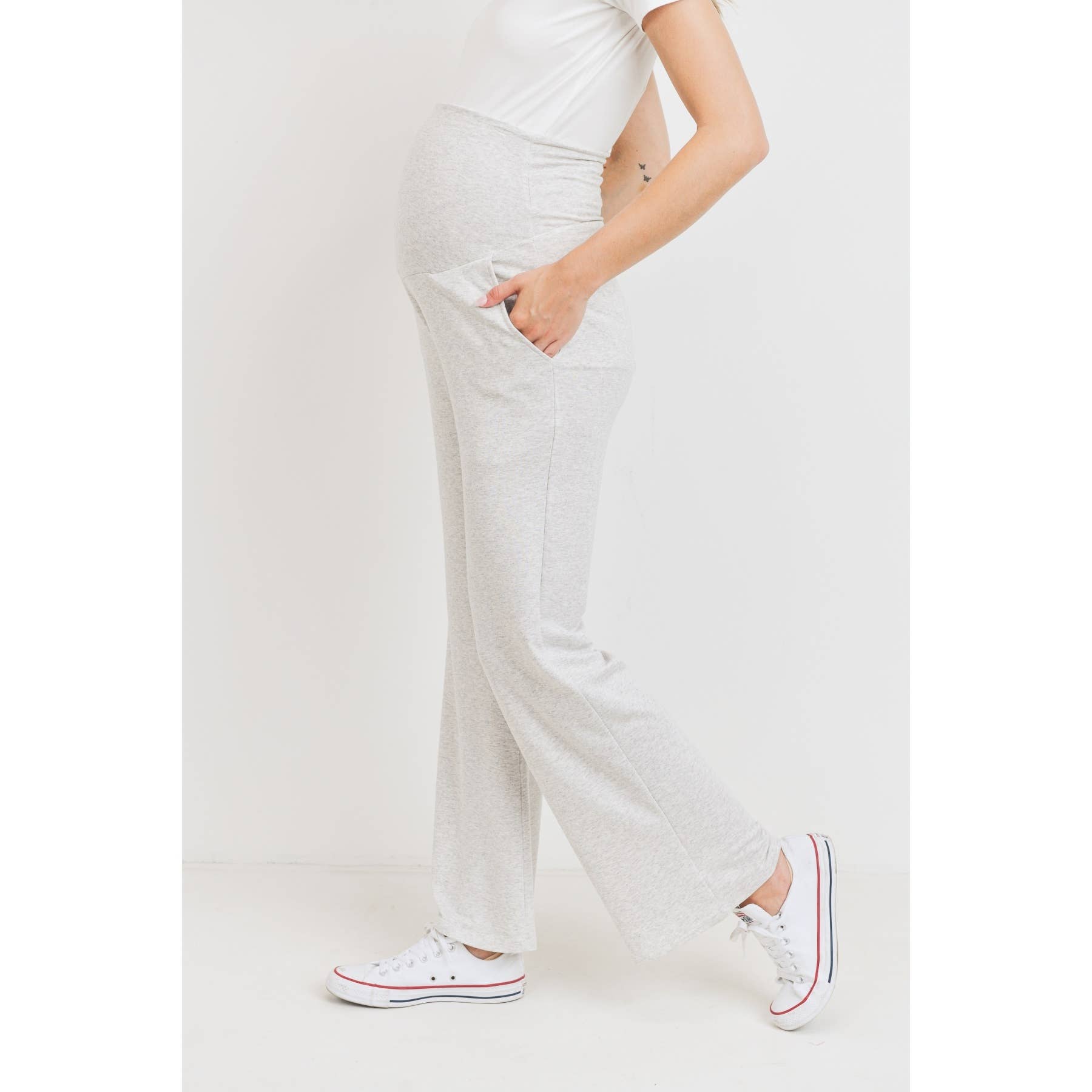 Straight Leg Maternity Terry Lounge Pants