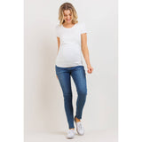 Ruched Short Sleeve Maternity T-Shirt