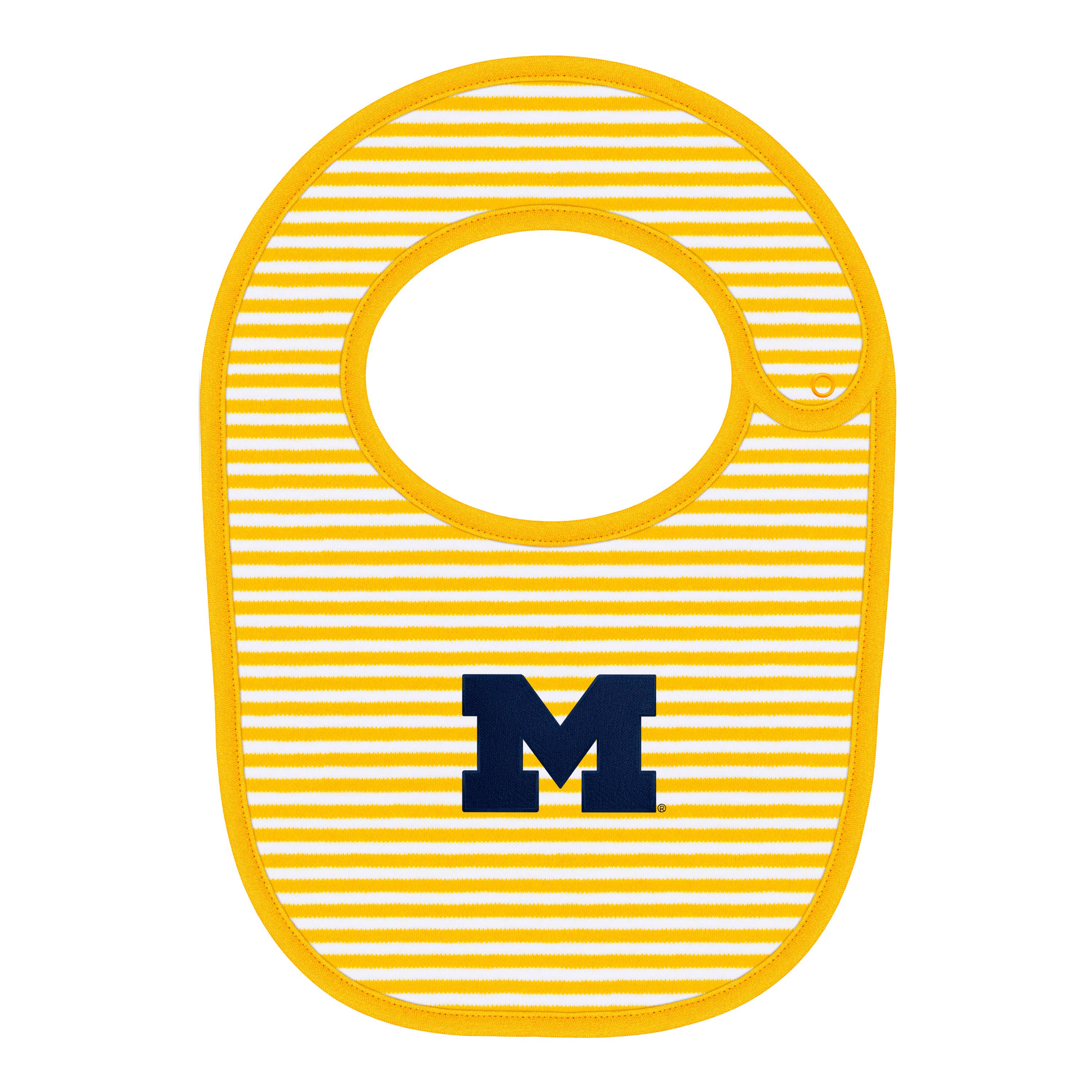 Michigan Wolverines Newborn Striped Bib
