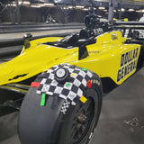 Racing Flag Baby NASCAR Tag Stroller Toy 10" x 10"