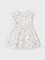 MAYORAL | Girl Embroidered Polka Dot Dress