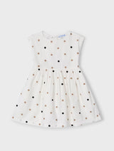 MAYORAL | Girl Embroidered Polka Dot Dress