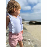 Vignette Ruffled Onesie Grey