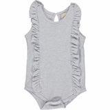 Vignette Ruffled Onesie Grey