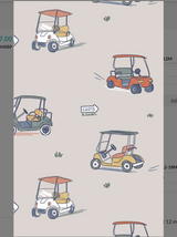 Zooming Golf Carts - 2 Way Zipper Romper