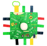 Golf Baby Learning Lovey Tag Stroller Toy 10" x 10"