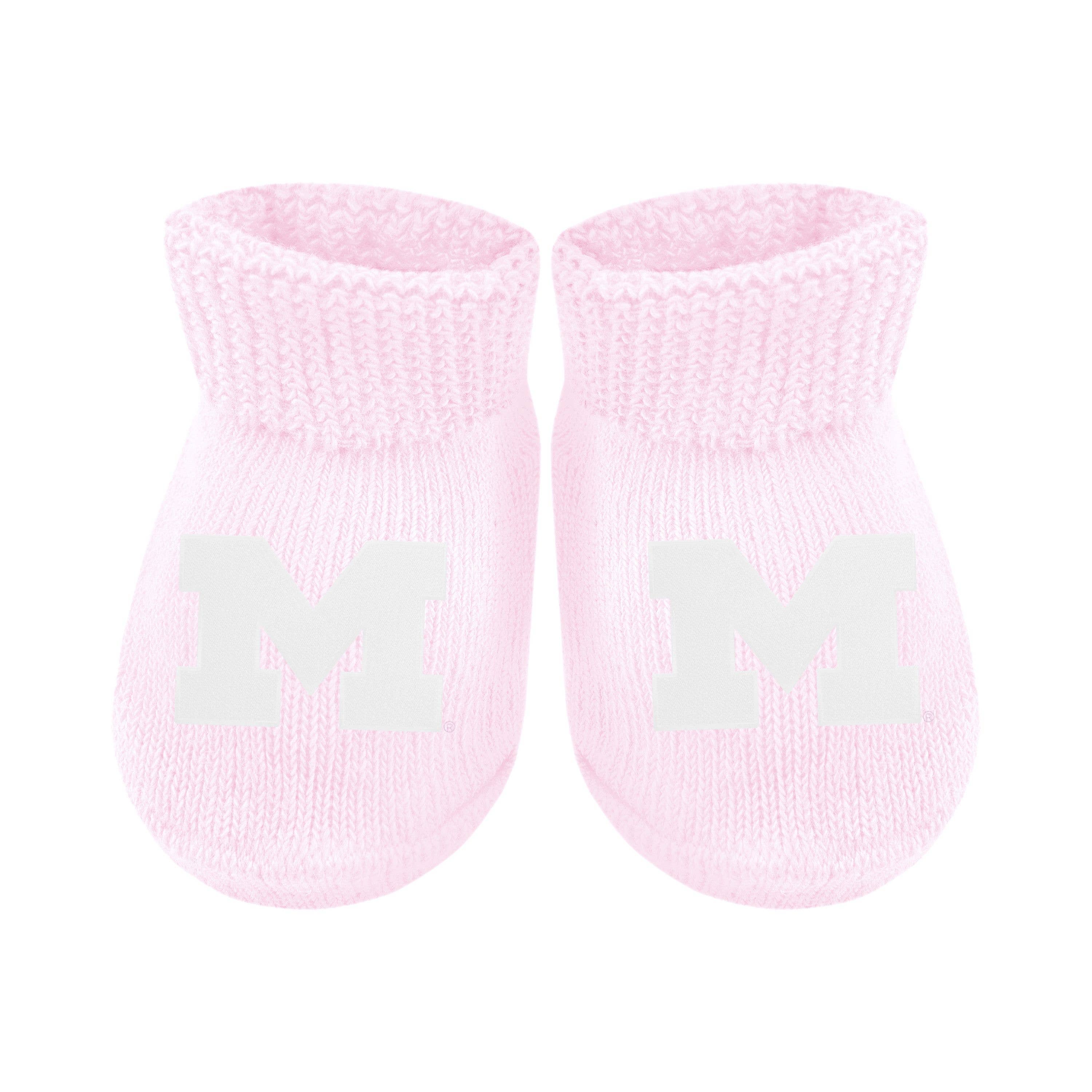 Michigan Wolverines Newborn Bootie Sock