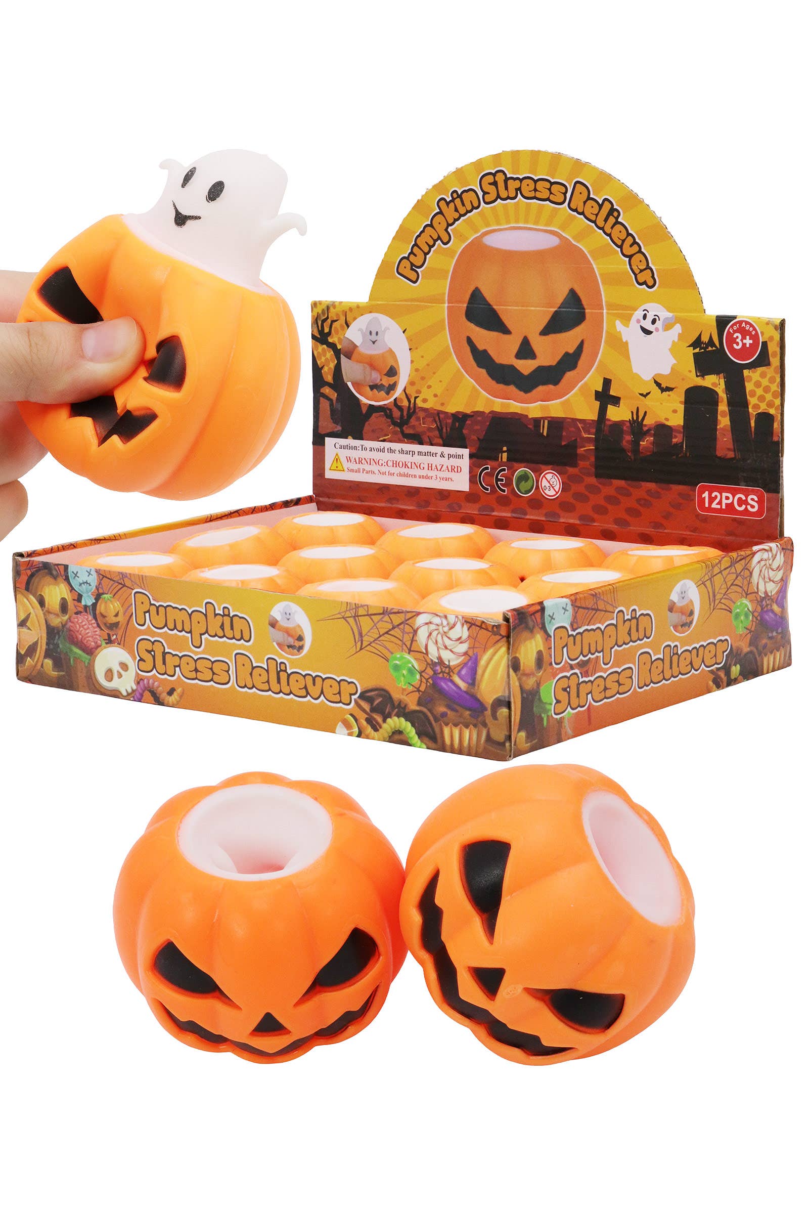 Ghost Pumpkin Pop-up Halloween Squishy Toy