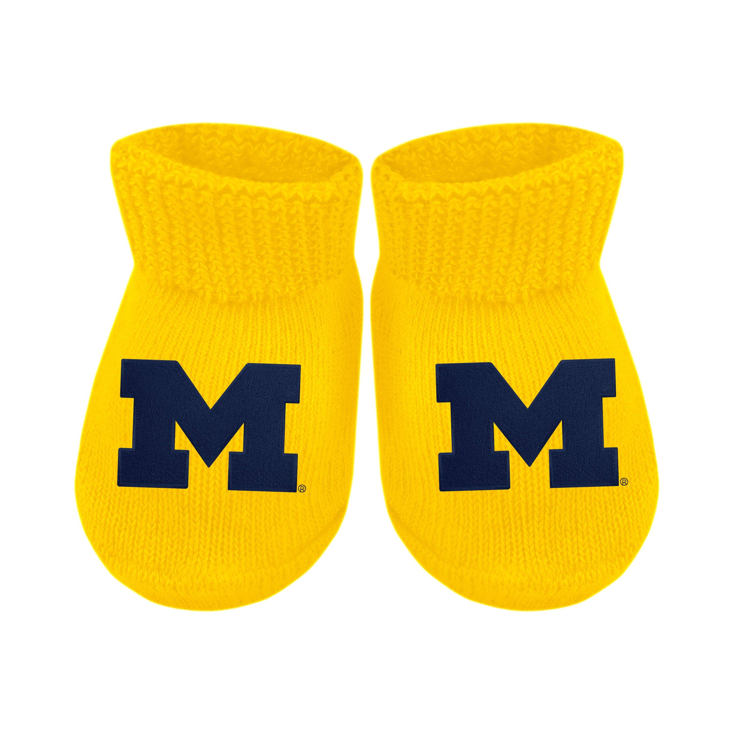 Michigan Wolverines Newborn Bootie Sock