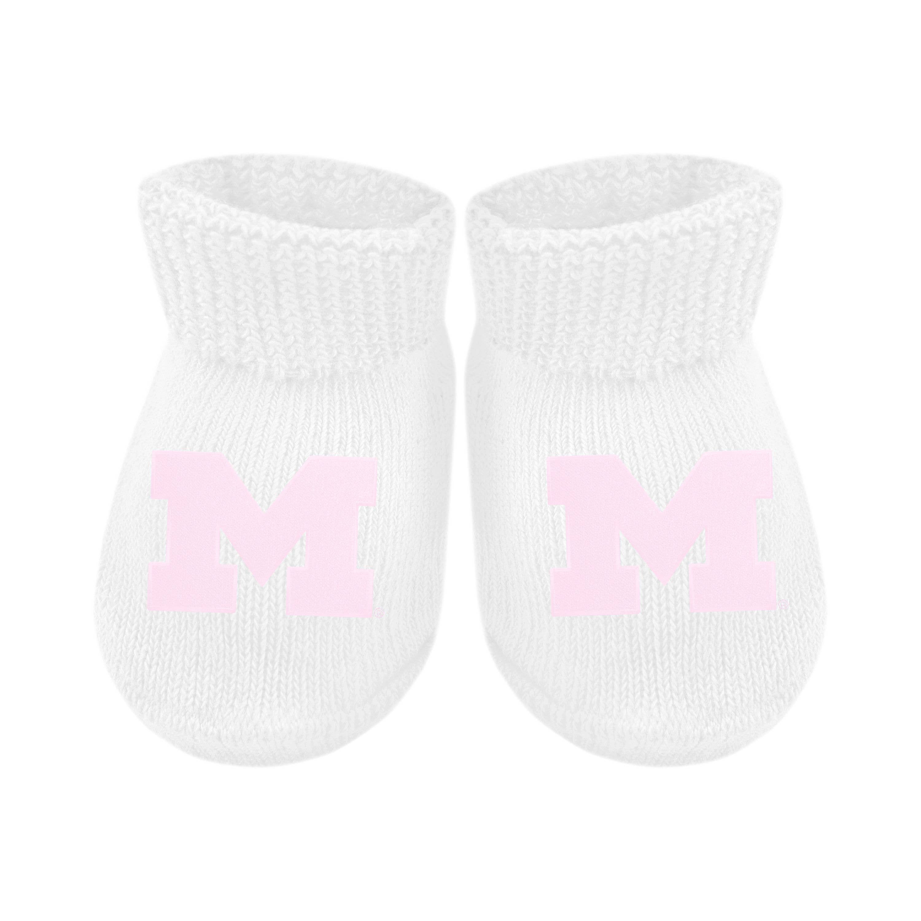 Michigan Wolverines Newborn Bootie Sock