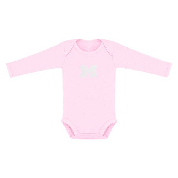 Michigan Wolverines Solid Infant Long Sleeve Bodysuit