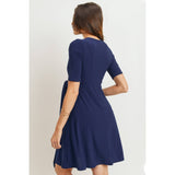 Surplice Side Tie Maternity Nursing Dress