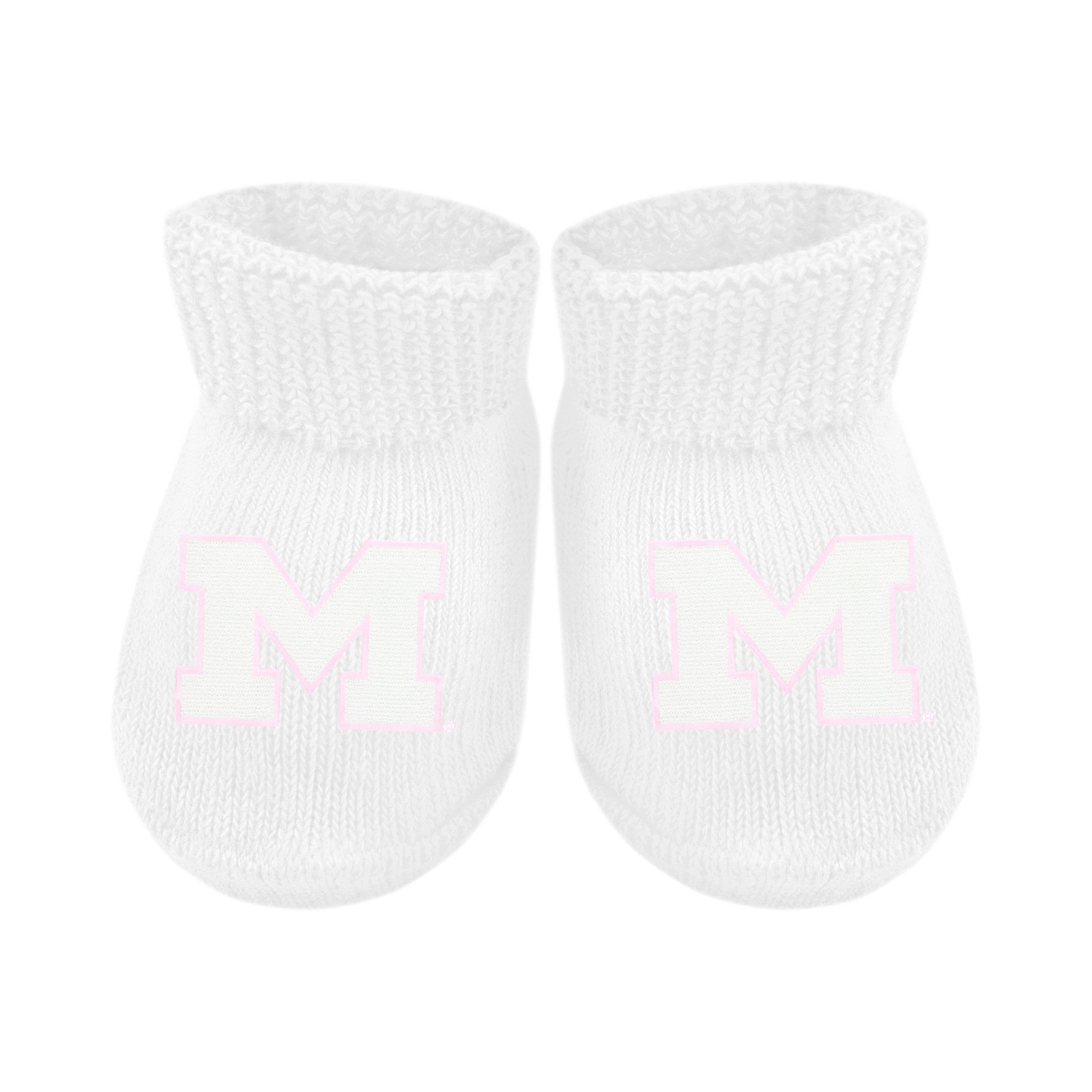 Michigan Wolverines Newborn Bootie Sock