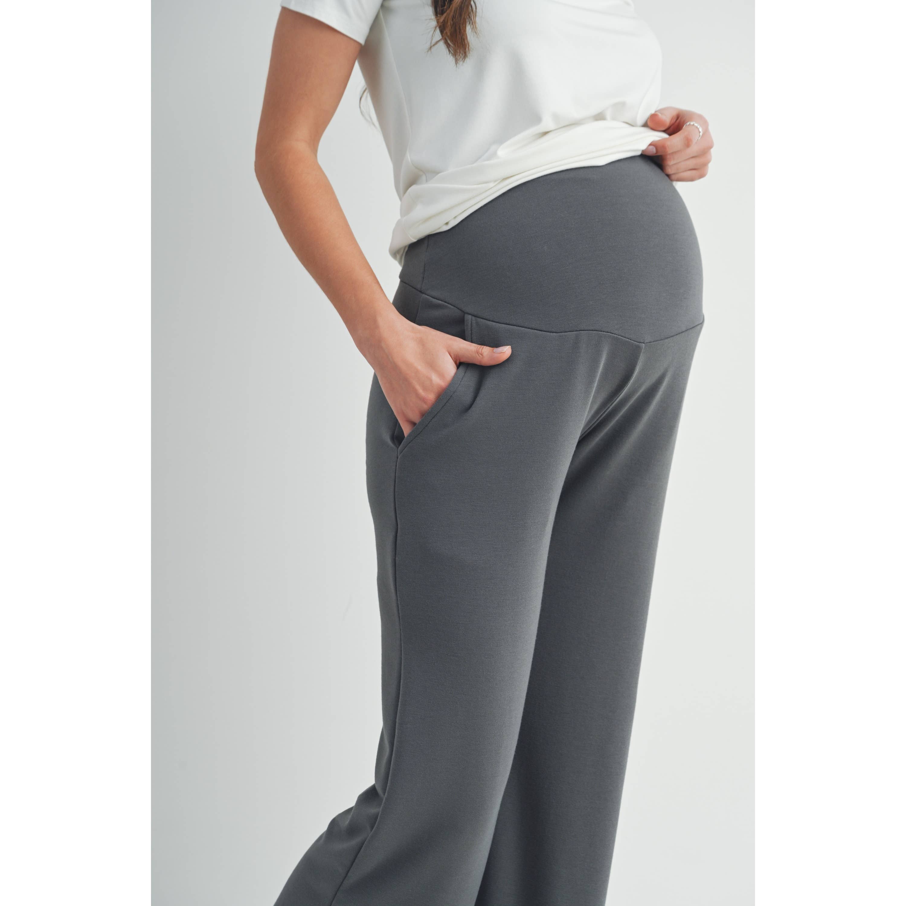 Straight Leg Maternity Terry Lounge Pants