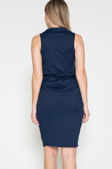 Maternity Ribbed Dress with Collar