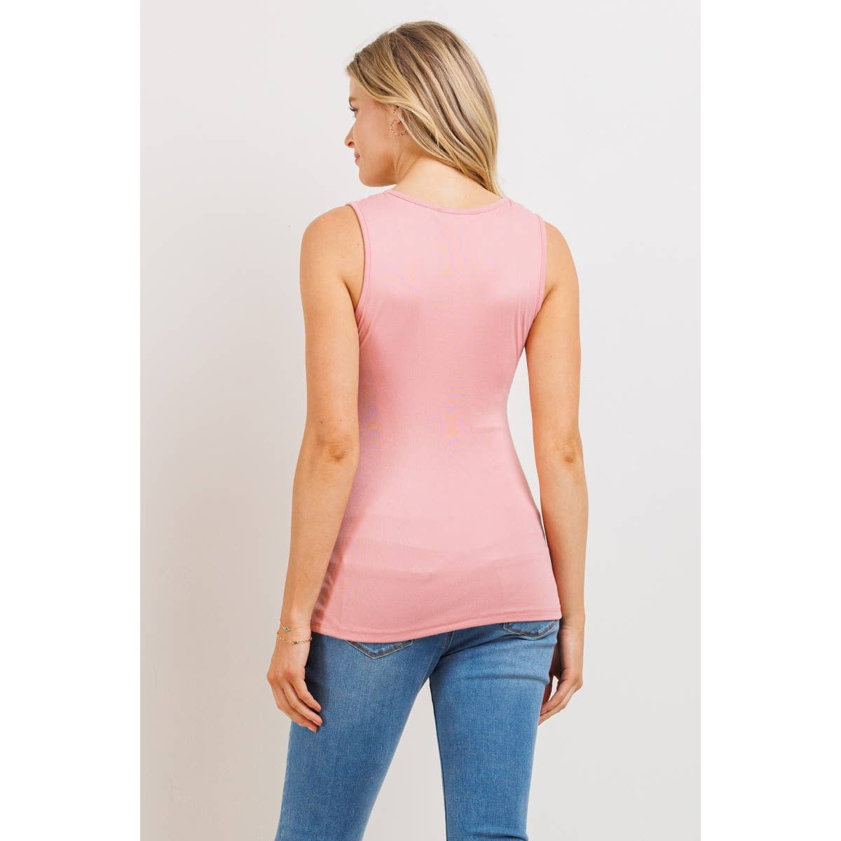 Ruched Surplice Maternity Nursing Tank Top