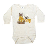 "Let's get cozy" Woodland Bear Soft Winter Baby Clothing