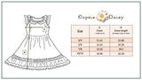 Girls Pink & Cantaloupe Flower Check Spring Summer Dress