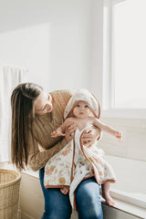 Copper Pearl Premium Baby Knit Hooded Towel - Ferra