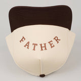 FATHER Upside Down Embroidery Two-Tone Cap