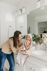 Copper Pearl Premium Baby Knit Hooded Towel - Ferra