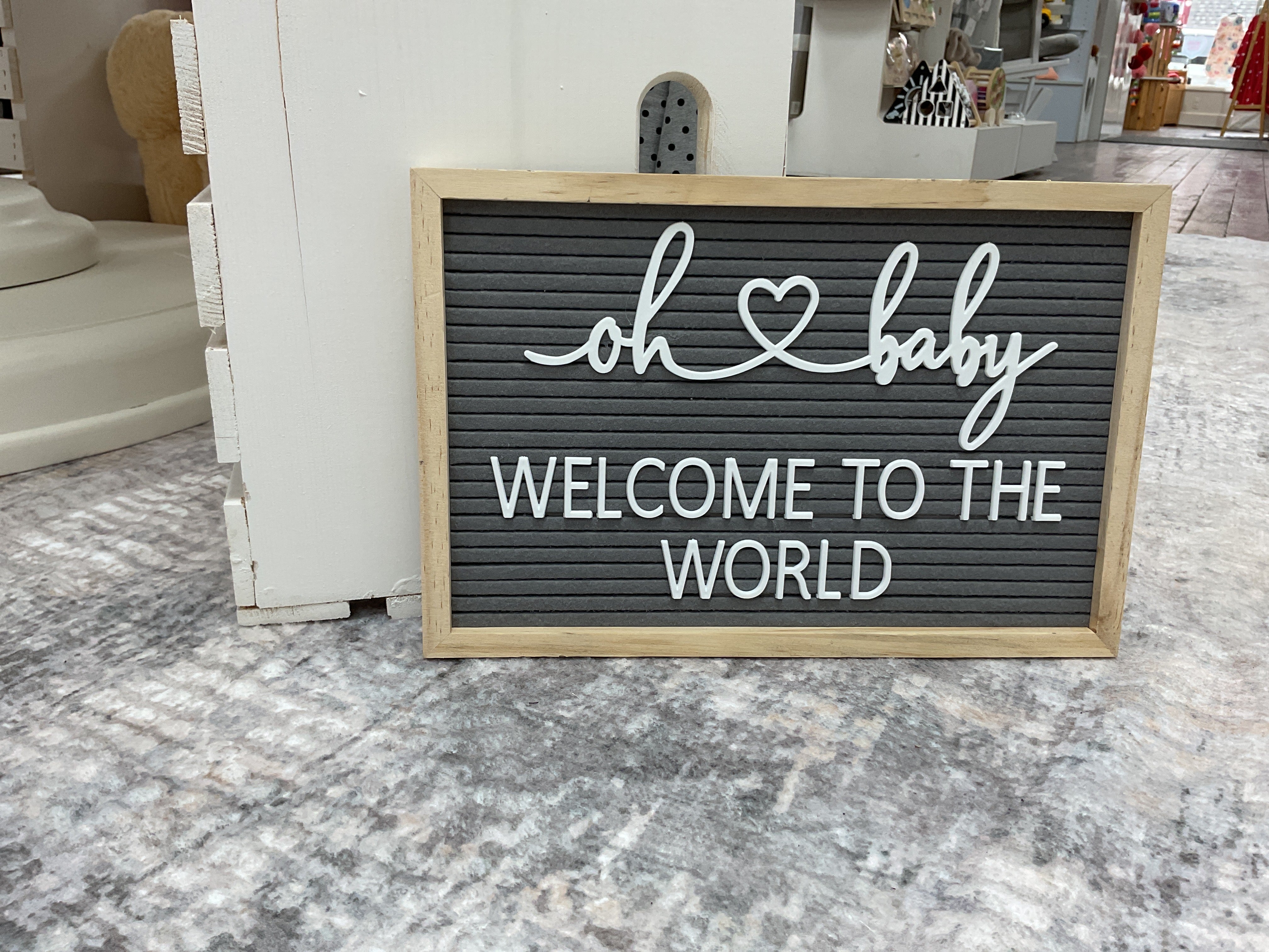 NURSERY SIGN | Oh Baby Welcome To The World