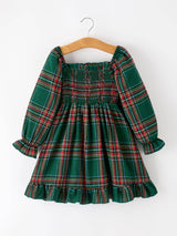 Christmas Green Plaid Dress