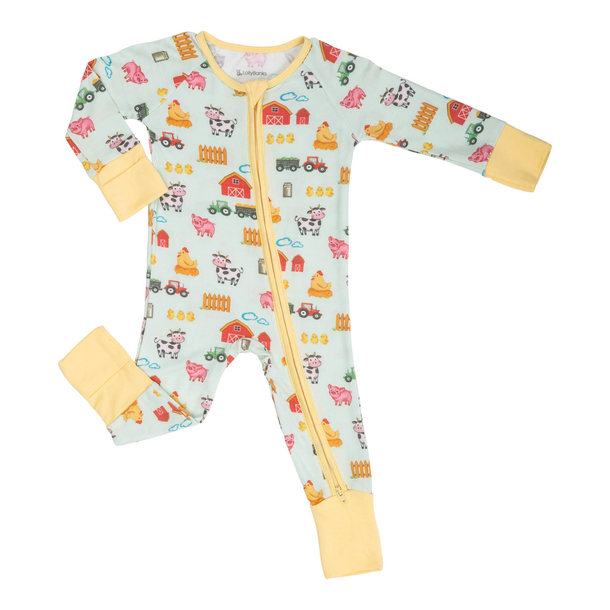 Little Barnyard Baby Bamboo Pajamas