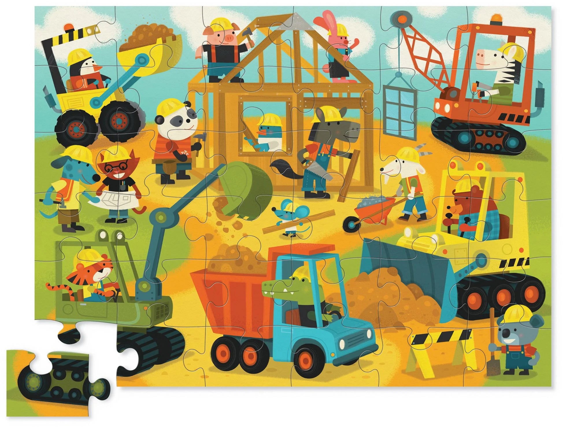 Busy Builders 36 pc Shaped puzzle
