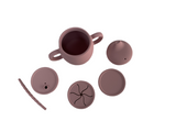 6pc silicon cup set-blush pink