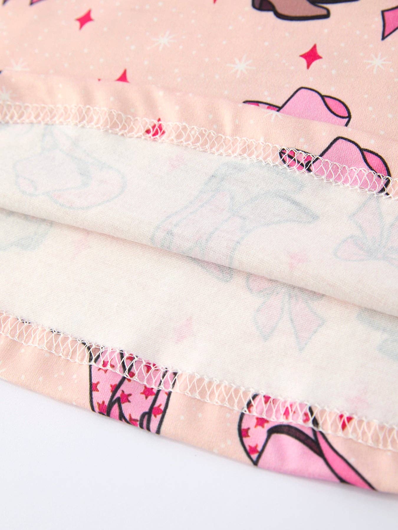 Western Print Girl Short Sleeve Dress