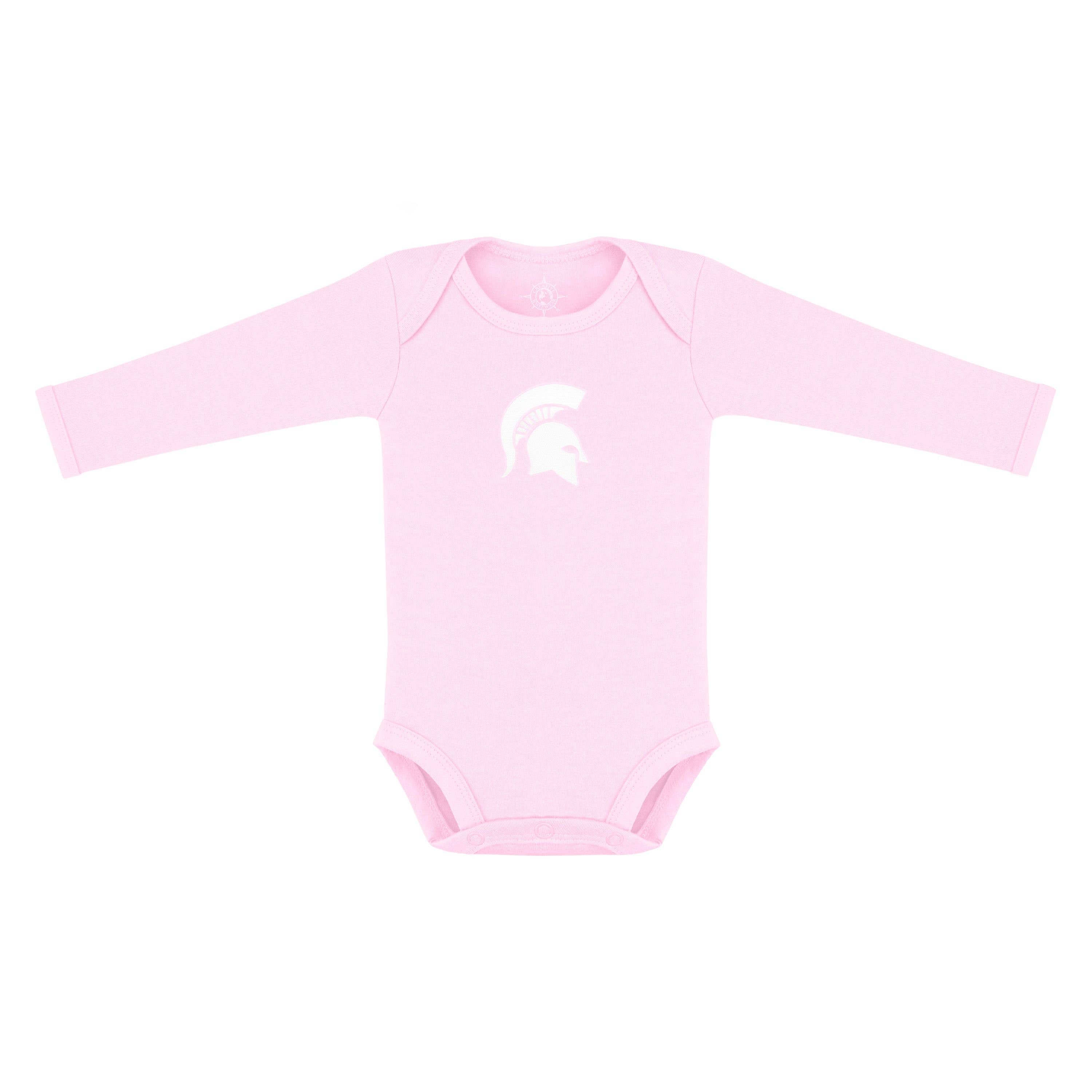 Michigan State Spartans Solid Infant Long Sleeve Bodysuit