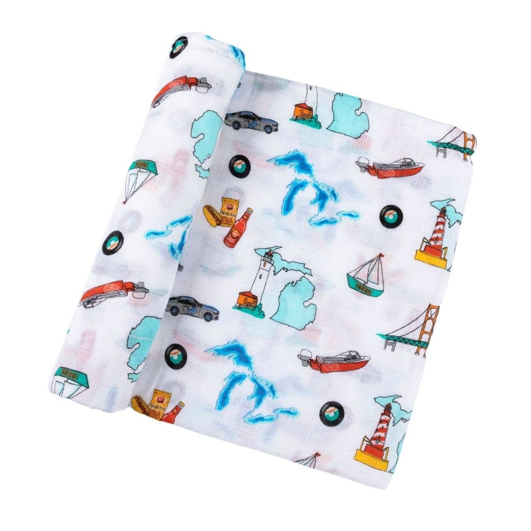Michigan Baby Swaddle Blanket (Unisex)