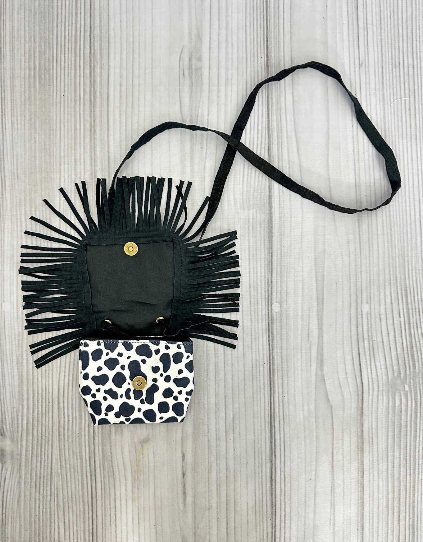 Cow Fringe Purse