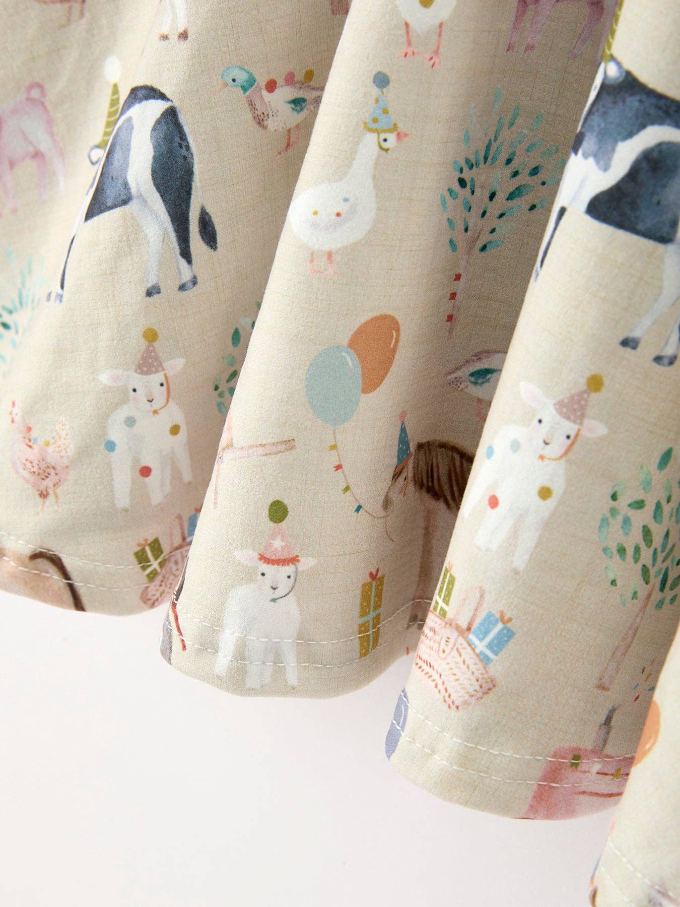Farm Animal Twirl Girls Dress