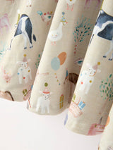 Farm Animal Twirl Girls Dress