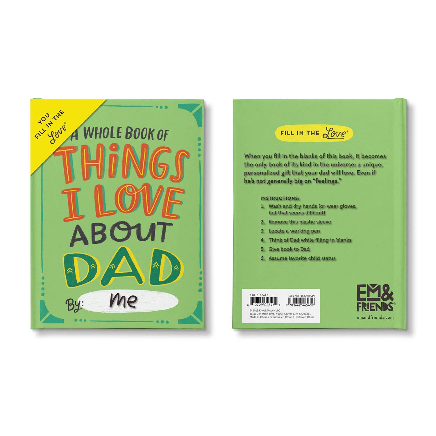 Knock Knock - About Dad Fill in the Love® Journal