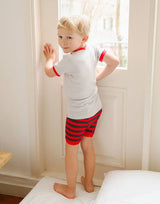 Vaenait Baby - Red Truck Short Sleeve Pajama Set