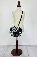 Cow Fringe Purse