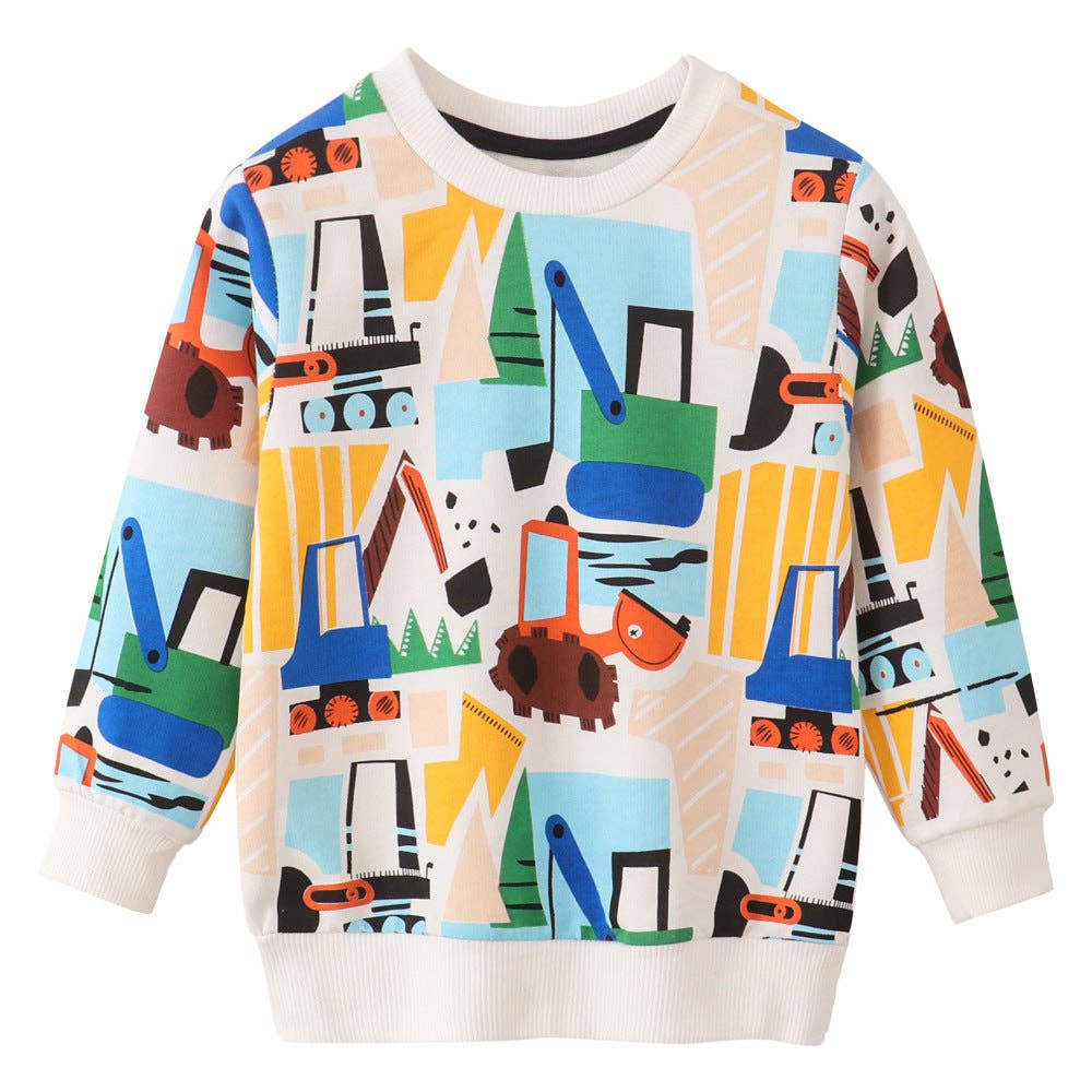 Find Peaks | Crew Sweatshirt - Colorful Construction
