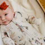 Copper Pearl | Zip-Up Footie Pajama - Montana