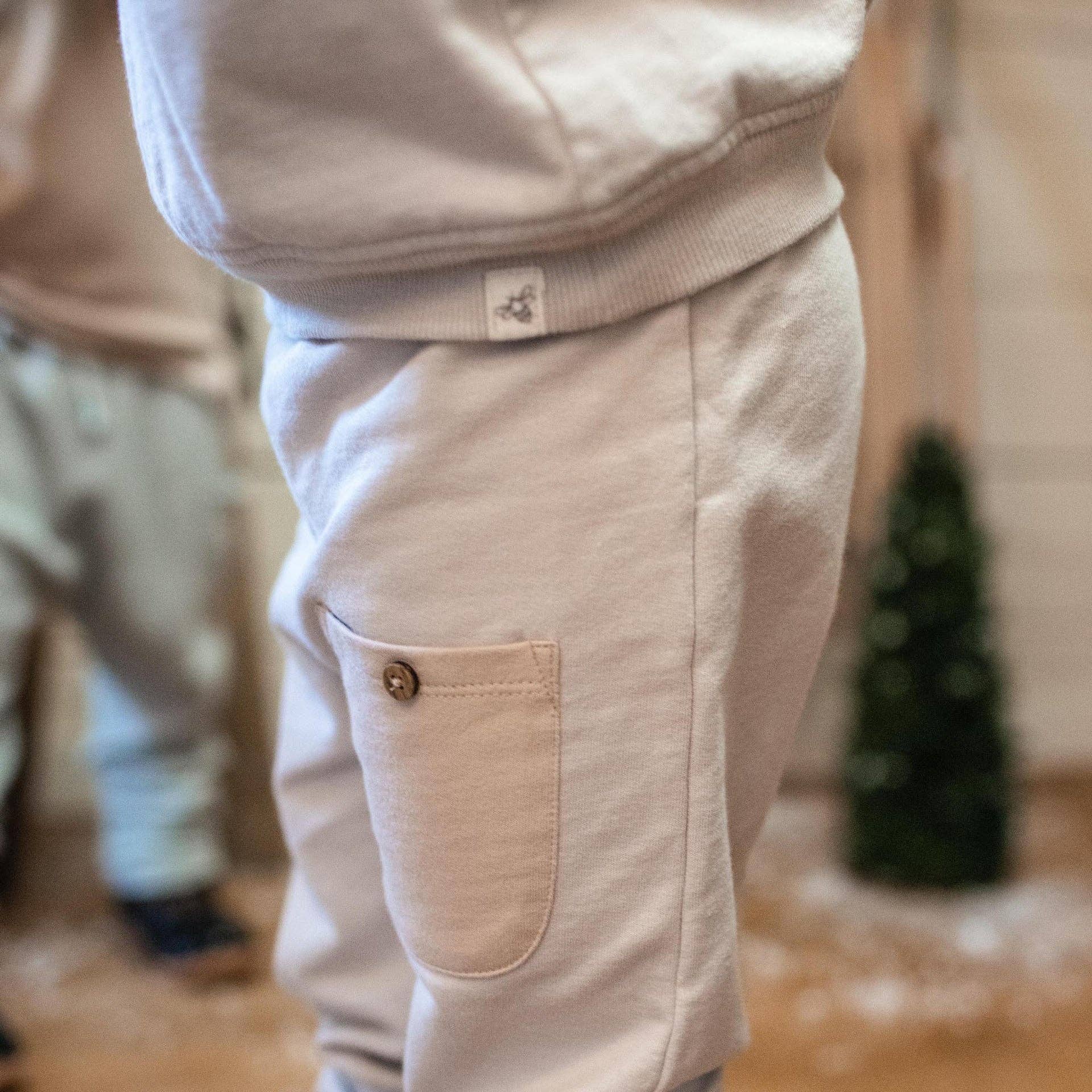 Seamed Organic Sweatshirt & Pants Set