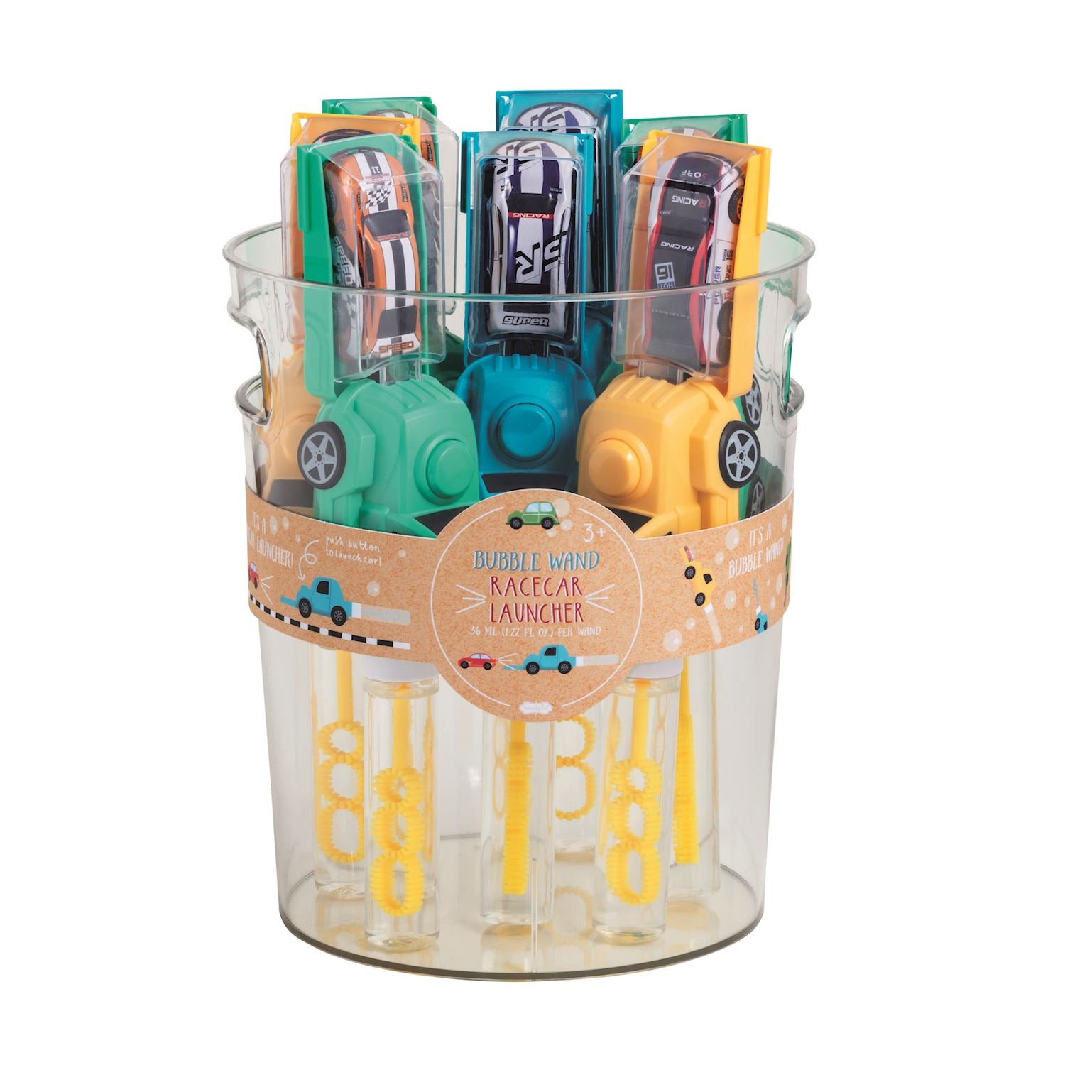 Bubble Wand Race Car Launchers
