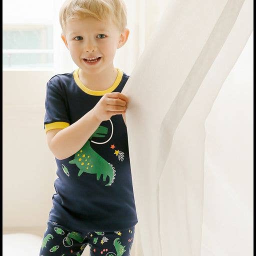 Vaenait Baby - Space Dino  Short Sleeve Pajama Set
