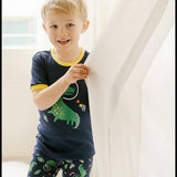 Vaenait Baby - Space Dino  Short Sleeve Pajama Set