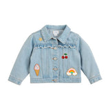 Toddler Girl Denim Patch Jacket