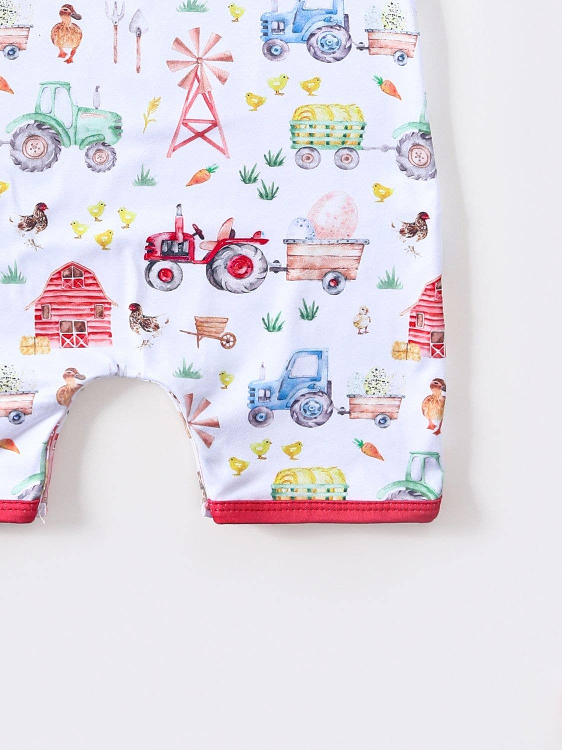 Farm Tractor Boy Romper