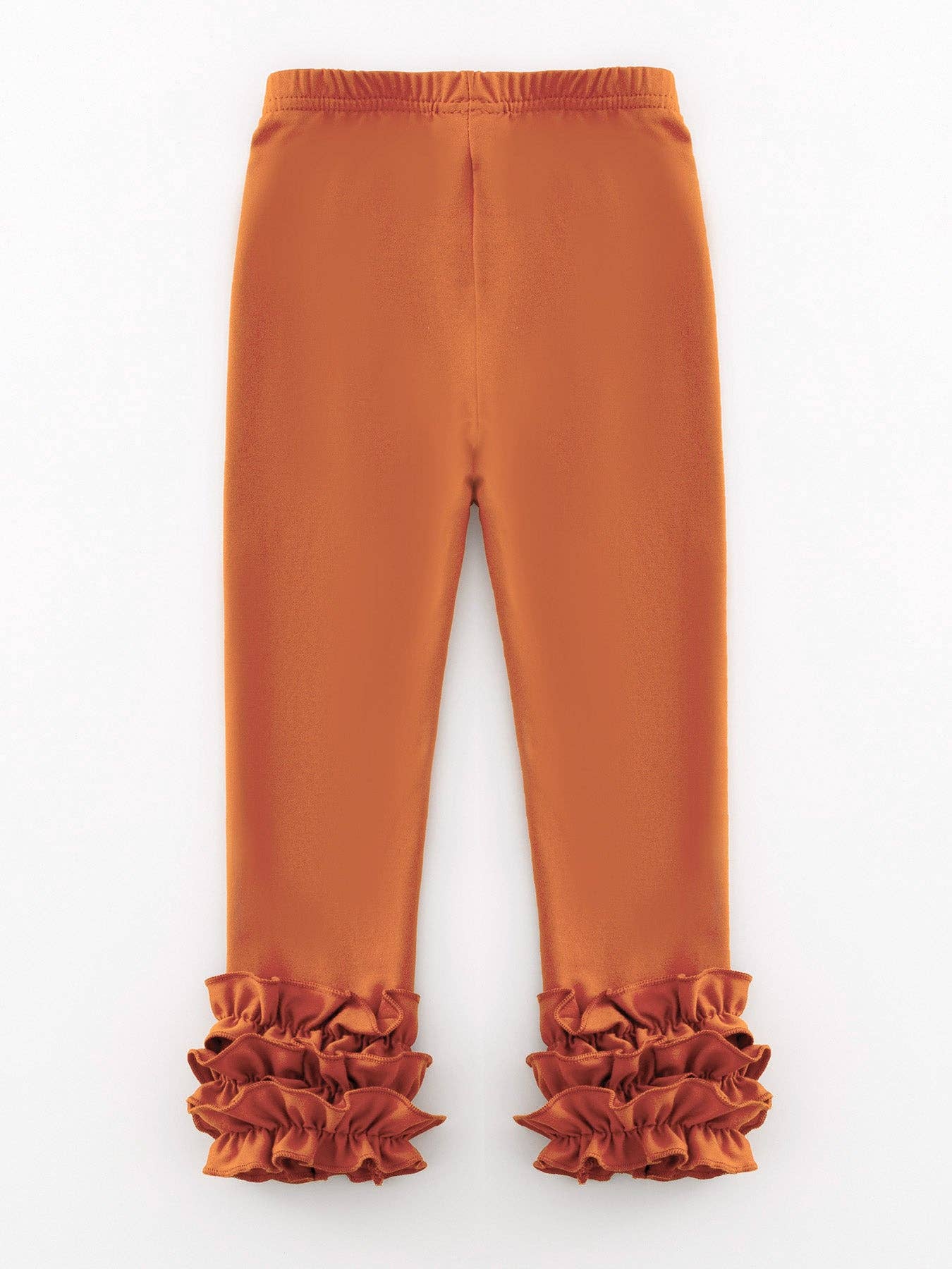 Milk Silk Ruffled Solid Color Pants